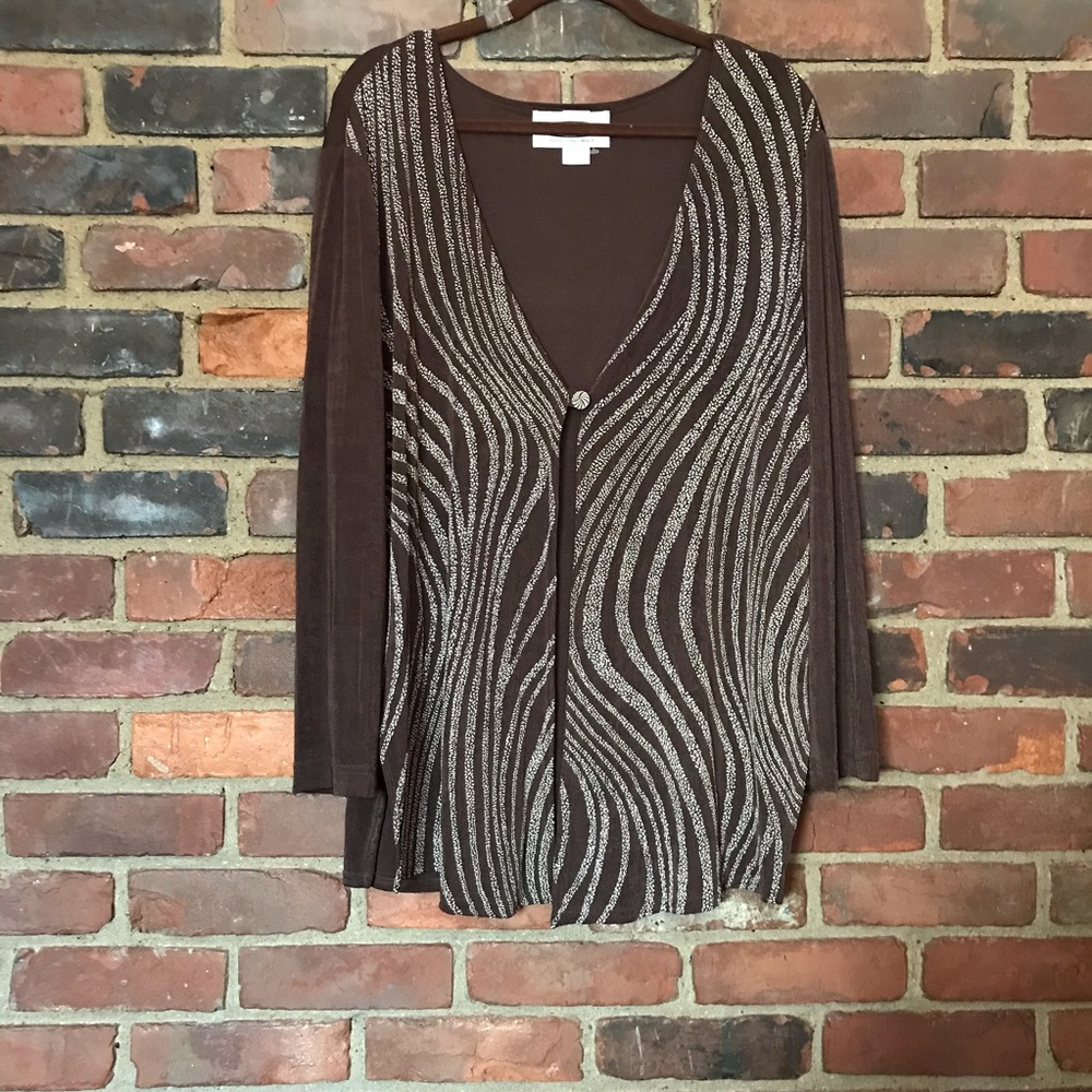 AORA by Karen Rise Moore light weight cardigan -L